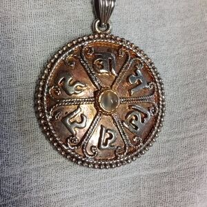 Angel Prayer Box, Tibetan Wheel of Fortune Pendant